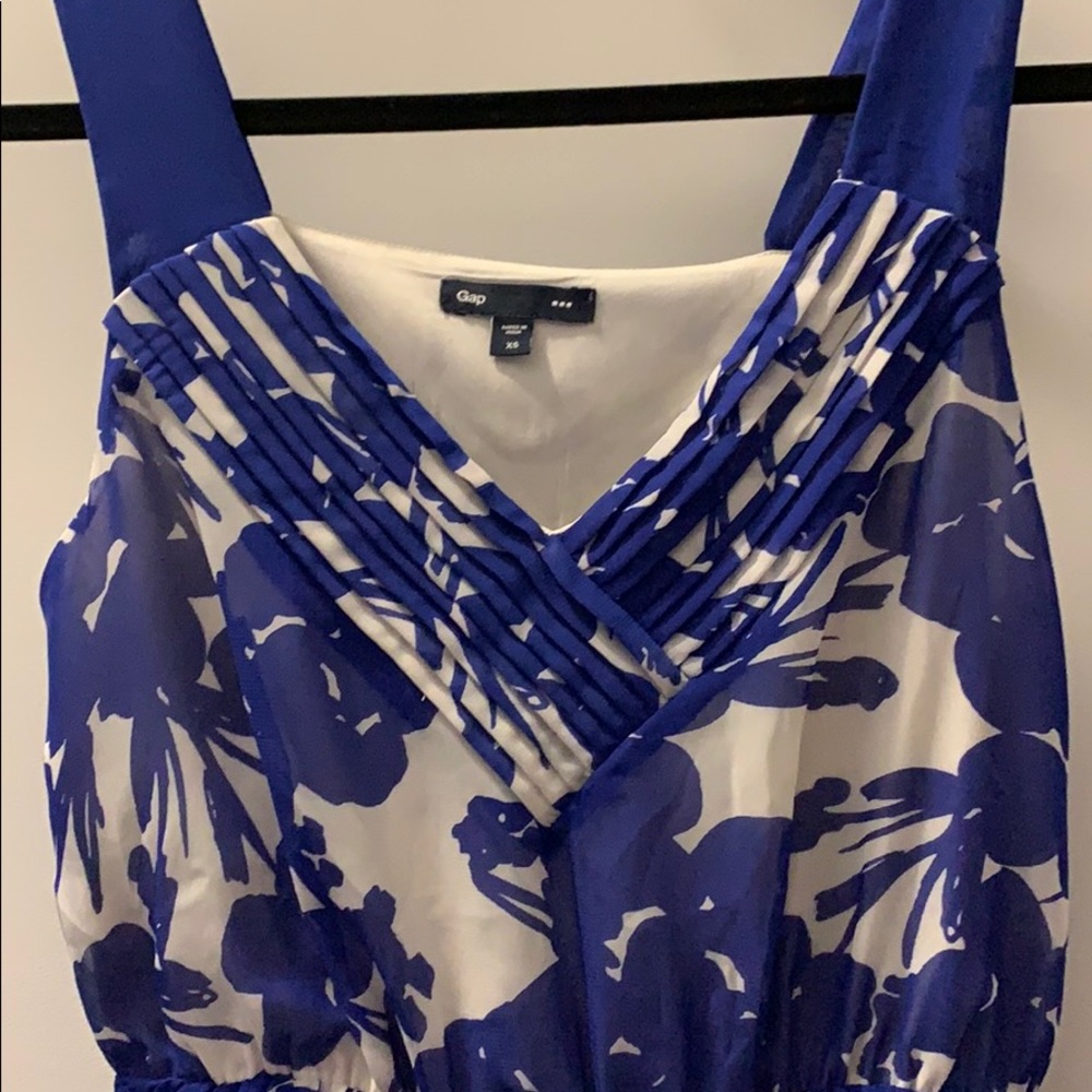 Gap blue and white flower dress - Picture 4 of 6